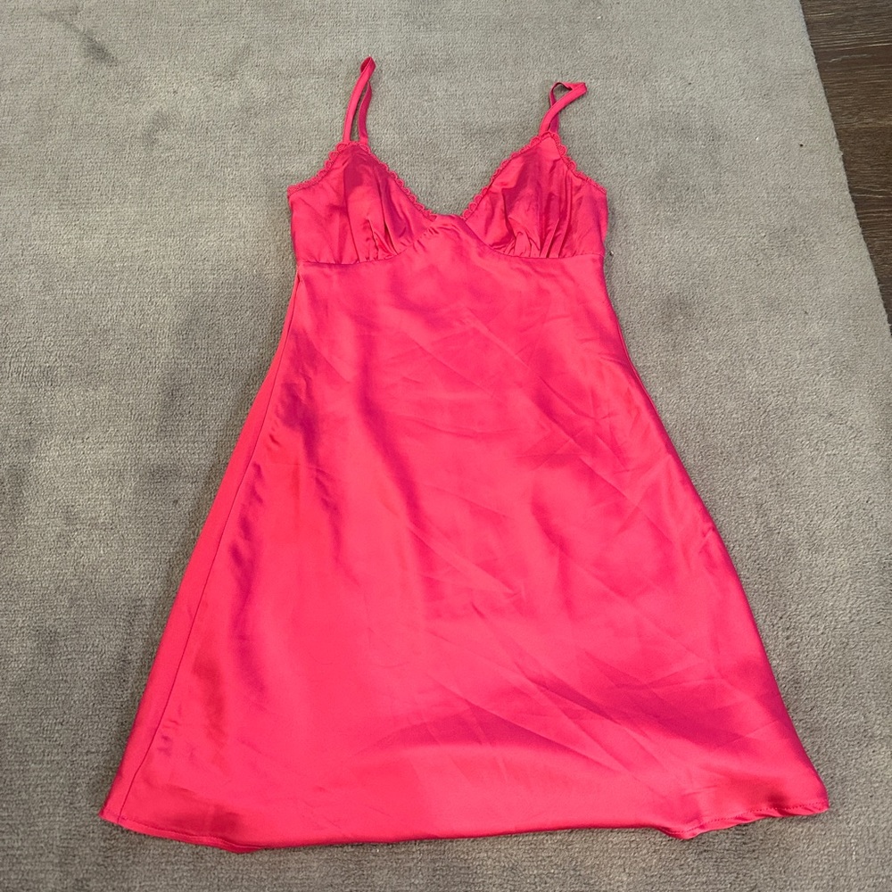 Princess Polly Pink Silk Dress